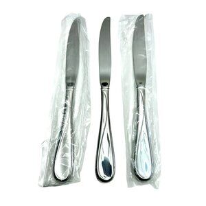 3 Dinner Knives Oneida Flight Reliance Flatware 9" Glossy Stainless Steel